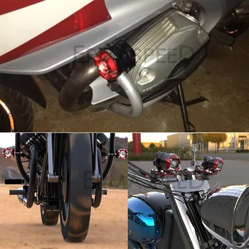 Motociklo priekinis žibintas LED Prožektoriai Universalus Žibintų CNC Aliuminio Dviratį Rūko Žibintai Honda Yamaha xt 125 Mopedas Priedai