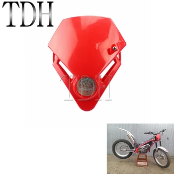 Motokroso Mini Trikampis priekinis žibintas Motociklų Purvo Bike Red LED Žibintai Supermoto Enduro Dujų Dujų TXT Pro EB 280 125 250 300