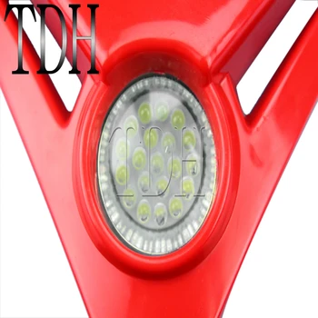 Motokroso Mini Trikampis priekinis žibintas Motociklų Purvo Bike Red LED Žibintai Supermoto Enduro Dujų Dujų TXT Pro EB 280 125 250 300
