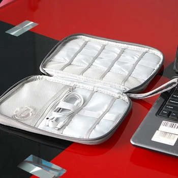 Multi-funkcija Nešiojamas Rinkinys Kelionės Kabelis Skaitmeninis Saugojimo Krepšys Duomenų Kabelis Maitinimo Banko Mini Įtaisų USB Disko Organizatorius Priedai