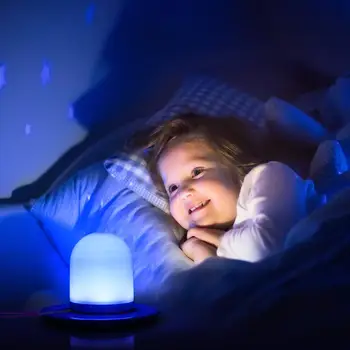 Naktį Šviesos Mini Nuotolinio Valdymo Miegamasis Gyvenimo Šviesos diodų (LED Šviesos Miegamajame, Naktiniai staleliai, Lempa Vaikams, Kūdikių Šiltas Miegas