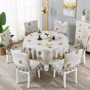 Namų ūkio high-end Europos stiliaus apvalios staltiesės, audiniai namų staltiesė stačiakampio formos staltiesė staltiesė