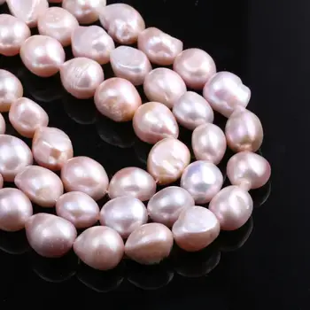 Natūralūs Gėlavandenių Perlų Netaisyklingos Formos Balta / Rožinė / Violetinė Už Karoliai, Apyrankės Ir Auskarai 10-11mm