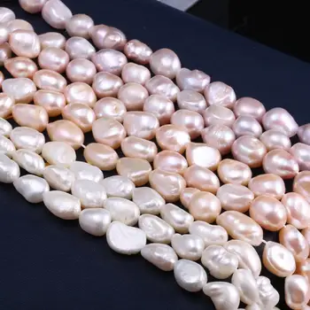 Natūralūs Gėlavandenių Perlų Netaisyklingos Formos Balta / Rožinė / Violetinė Už Karoliai, Apyrankės Ir Auskarai 10-11mm