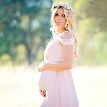 Nauja Vasaros Motinystės Suknelės Ilgai Medvilnės Bohemijos Suknelė Drabužius Nėščioms Moterims Maternidade Nėštumo Drabužiai