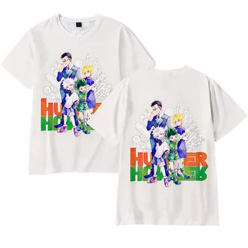 Naujas Black 3D Anime Full-time Hisoka T-shirt Vyrai Moterys Karštą Vasaros Streetwear Vaikai t marškinėliai Atsitiktinis 3D Komiksų Hisoka Berniukų, Mergaičių Tees