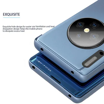 Naujas Huawei Mate 30 Pro Hard Flip Case Ultra Plonas Veidrodis Mobiliuosius Telefonus, Blizgus, Atsparus Smūgiams