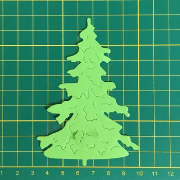 Naujas Kalėdų medžio, Metalo Pjovimo Miršta palieka Antspaudą Scrapbooking Decoretive Namų ūkio produktų, Įspaudas Stencial