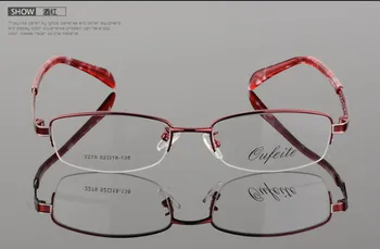 Naujas moterų baigė trumparegystė akinius lady trumparegiška Akinių recepto akinius red akinių rėmelių akiniai -0.50 į -6.00