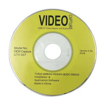 Naujas Nešiojamas USB 2.0 Easycap Vaizdo Garso įrašymo Kortelės Adapteris į VHS DC60 DVD Converter Composite RCA Mėlyna