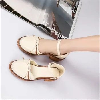 Naujas populiarus pavasarį ir vasarą moterys paprasta sandalai tendencijos mados laukinių sandalai, patogus storio su mažų šviežių laisvalaikio bateliai