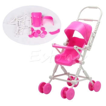 Naujoji Asamblėja Baby Pink Vežimėlį Trolley, Vaikų Darželio Baldai, Žaislai, Lėlės