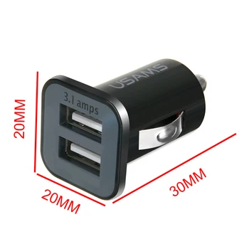 Naujų Automobilių Sunkvežimių Dual 2 Port USB Mini Įkroviklis Adapteris Tinka 