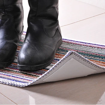 Neaustinis fiksuotas kilimas guma, dvipuse lipnia 4 gabalus Stiprus grindų kilimėlis lipnus neslidžia paviršiaus juosta