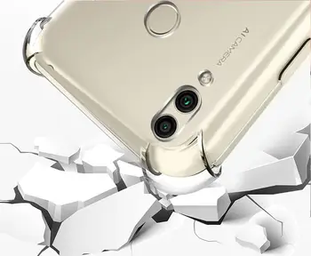Neleidžiančioms slysti Silicio Minkštas Atveju Huawei Honor 8C BKK-AL10 Telefoną Atveju Huawei Honor Žaisti 8C Bumper Case Cover