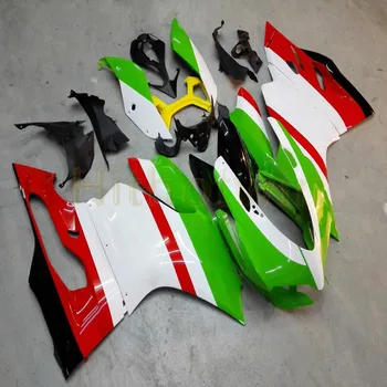 Nemokamai Varžtai+Custom Įpurškimo pelėsių raudonos, žalios Motociklo straipsnio 1199 2012 2013 ABS lauktuvės