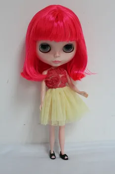 Nemokamas Pristatymas didelis nuolaida RUB-59DIY Nuogas Blyth lėlės gimtadienio dovana girl 4 spalva didelėmis akimis, lėlės su gražių Plaukų mielas žaislas