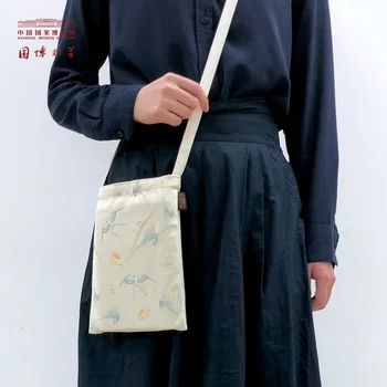 NMC Rinkinys Kinų stiliaus kryžminio kūno drobė krepšiai su meno ir paprastas dizainas - idealiai tinka studentams,
