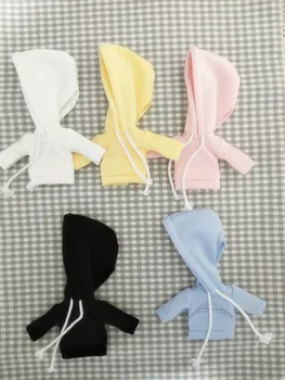 Obitsu11 OB11 1/12 lėlės kailis lėlės drabužiai hoodie su didelių bžūp galima cu-poche OB11 lėlės priedai doll marškinėliai