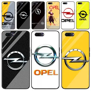 Opel automobilių logotipą Telefoną Atveju KOLEGA F5 7 9 R17 11 9S Pro 57 83 VIVO Y91 55 69 11 71 Grūdintas stiklas
