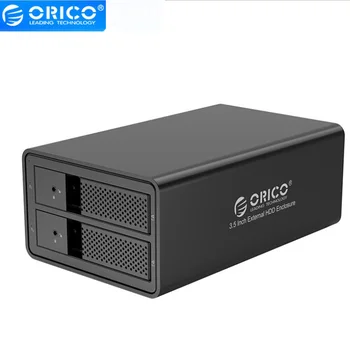 Orico 3.5 colių HDD Docking Station SATA dvi-diskas Standžiojo Disko Kabineto Raid Diskų Masyvas Laikymo Spintos USB3.0 Kietojo Disko Kabinetas