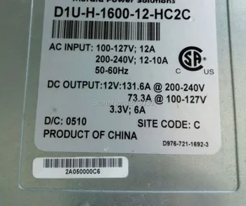Originalus D1U-H-1600-12-HC2C Maitinimo Tecal E6000 gerai išbandyta darbo