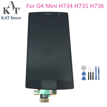 Originalus LCD Ekrano Pakeitimas LG G4 Mini G4S H734 H735 Patikrintas LCD Ekranas Jutiklinis Ekranas komplektuojami Su Rėmo 5.0 colių