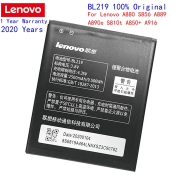 Originalus Lenovo Atsarginės BL219 2500mAh mobiliojo Telefono Baterija Lenovo A768T A850+ A880 A889 A890E A916 S810T S856 Telefono