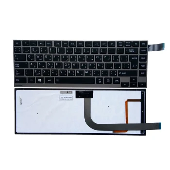 OVY klaviatūra su foniniu apšvietimu, skirtą Toshiba satellite W30 W30T D W35 A AR arabų juoda pakeisti klaviatūras sidabro kadrų išdėstymas geriausia parduoti