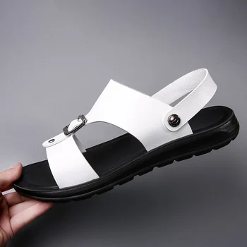 Paplūdimys sandles deportivas klasikiniai odiniai batai sandel erkek skaidrių piel sandalias cuero ete vietnamas sandalai sandalia sandali de