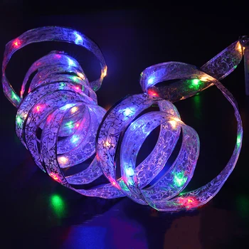 Pasienio šviesos eilutę dovana apdailos juostelės led vario juostelės baterija lemputė Kalėdų medis viršų lankas spalvotas šviesa