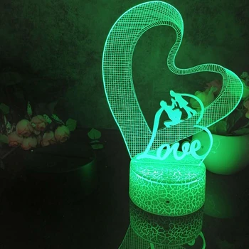 Pasiūlyti Modelio 3D Led Nakties Šviesos Apdailos Vaikų Vaikams Dovanas 7 Spalva Keičiasi Vaizdo Stalo Lempa
