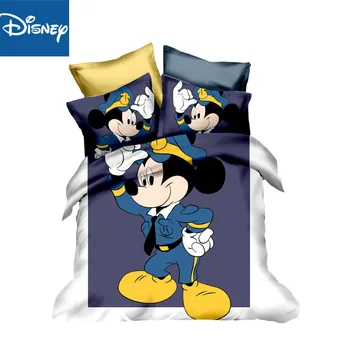 Patalynės komplektas mickey mouse dvigubo dydžio antklodė apima vaikams lova apdaila karalius 3 vnt animacinių filmų gimtadienio dovanos nemokamas pristatymas