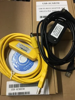 PLC programavimo laidas Geltona/juoda programavimo kabelis USB-ACAB230 USB-DVP USBACAB230