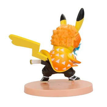 POKEMON Pikachu Kamado Tanjirou Anime Cosplay Veiksmų Skaičius, Žaislai Pocket Monstras Poké Modelis Rinkti Apdailos Žaislas Vaikams Dovanų