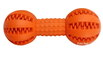 Polo Pet Kaulų Formos Šunų Dantų Žaislas Nemokamai BPA Gumos, Žaisti Žaislas Kamuolius Šunų Įkandimo Atsparus Kramtomoji Beisbolo Dantų Kaulų