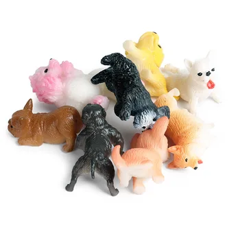 Populiariausi 8pcs/Set Šunų figūrėlių, Žaislinių Kietas Gyvūnų Modelis, Modeliavimas Gyvūnų Skaičius Kolekcines Žaislas Dekoracija Dovanos