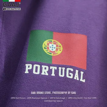 Portugalijos Vėliava Polo Marškinėliai Vyrų ir Moterų Unisex MaleBrand Drabužių pietų Europos Marškinėliai Vyras Polo Mens Mados Vyras Medvilnės