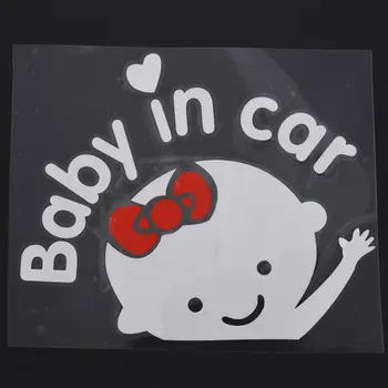 PPYY NAUJAS -1 gabalas baby automobilių (mergina) automobilių vinilo kūdikių saugos signalas, automobilių vinilo įklijos