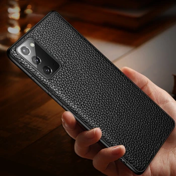Prabangos Nekilnojamojo Odos Back Case For Samsung Galaxy Note 20 Ultra Verslo Natūralios Odos Apsauginį Dangtelį Funda 20 Pastaba Krepšiai