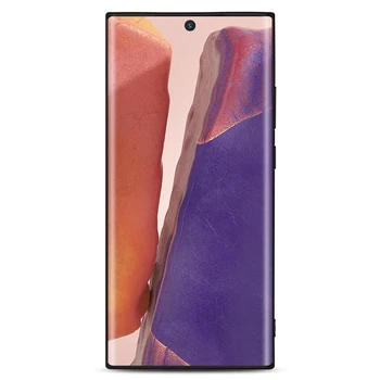 Prabangos Nekilnojamojo Odos Back Case For Samsung Galaxy Note 20 Ultra Verslo Natūralios Odos Apsauginį Dangtelį Funda 20 Pastaba Krepšiai