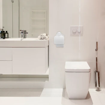 Prie sienos tvirtinamas plastikiniai, Vonios kambarys Tualetinio Popieriaus Laikiklis Su dangteliu porta papel higienico vonios kambario aksesuarai