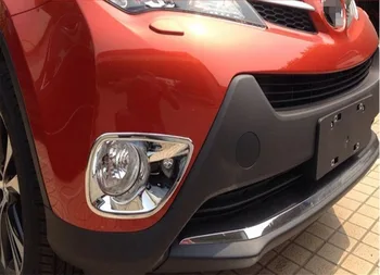 Priedai Tinka Toyota RAV4 Priekiniai Rūko Žibintai Dangtelis su ABS Chrome 