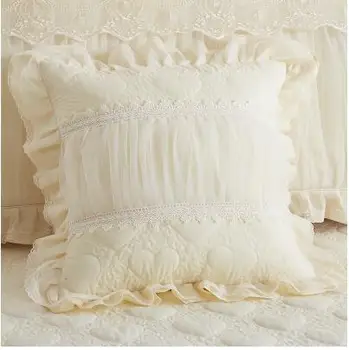 Princesė stiliaus nėrinių užvalkalas dygsniuotas pagalvėlė padengti naktiniai mesti pagalvės dangtelis atlošas