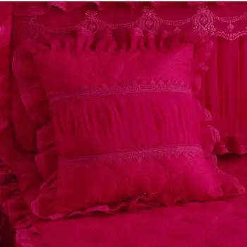Princesė stiliaus nėrinių užvalkalas dygsniuotas pagalvėlė padengti naktiniai mesti pagalvės dangtelis atlošas
