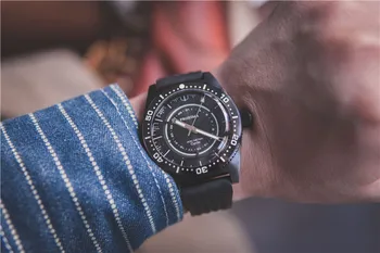 Proxima PX01 vienaragis Naras Žiūrėti PVD juodosios Vyrai Mechaniniai Laikrodžiai 200M Vandeniui Šviesos 2020 Sporto Relojes