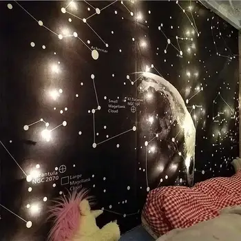 Psychedelic Žvaigždynas Galaxy Kosmoso Modelį, Sienos Gobelenas Sienos Kabo Gobelenai Star Gobelenas Už Sienos