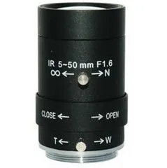 Rankinis diafragmos 5-50mm stebėti objektyvo priartinimo objektyvas pramonės stebėjimo įranga