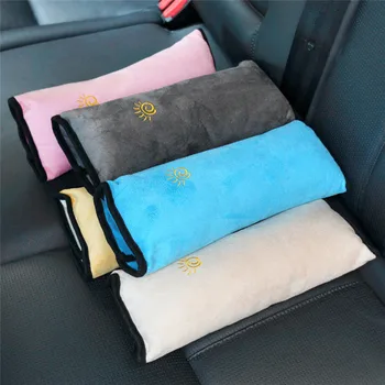 Rausvos spalvos, Automobilių reikmenys saugos Diržų Pečių Trinkelėmis Padengti Vaikams, Vaikų Pečių Padding Transporto priemonės saugos diržų Padengti pagalvės Baby Automobilių sėdynės