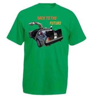 Retro 1980 m. Atgal Į Ateitį Delorean Nuolaida 2019 Naujas Mados Vasaros Naują Atvykimo Vyrų Trumpas Mielas T Shirts